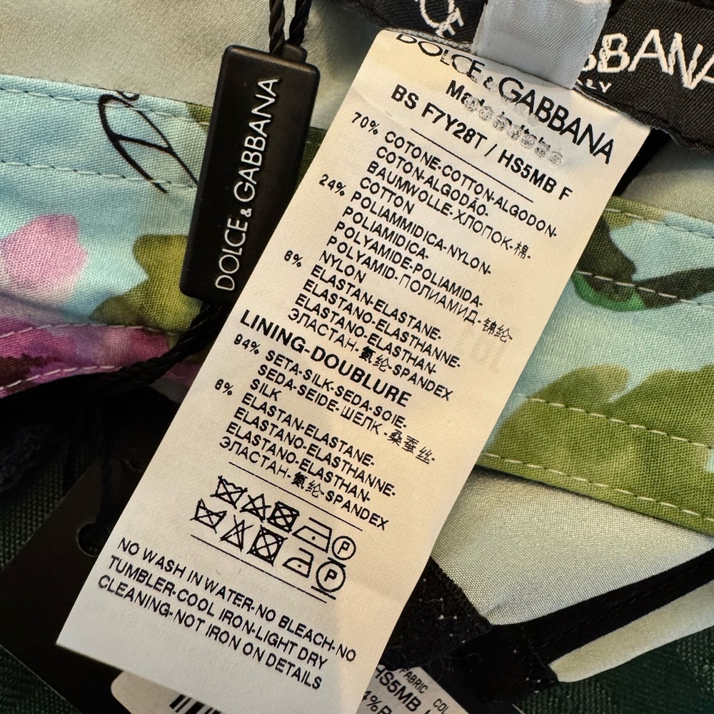 Dolce & Gabbana Floral Bustier Bra Crop Top NWT - Picture 7 of 8